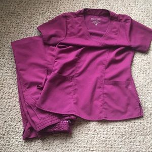 Healing Hands purple label scrubs set